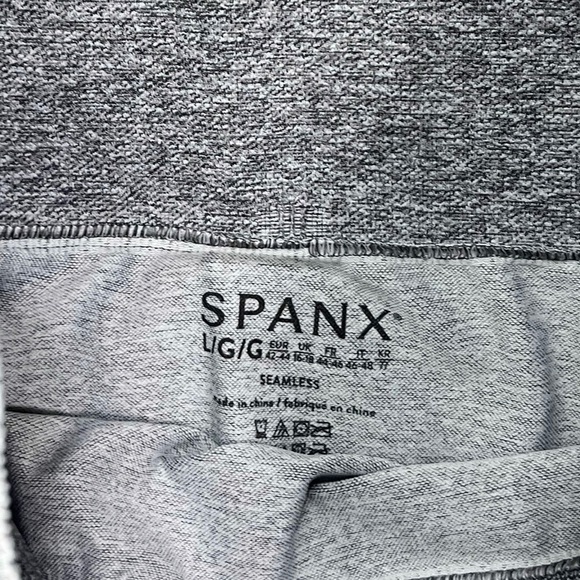 NWT Spanx Seamless Sculpt Leggings Spacedye Cloudy Grey - Picture 6 of 8